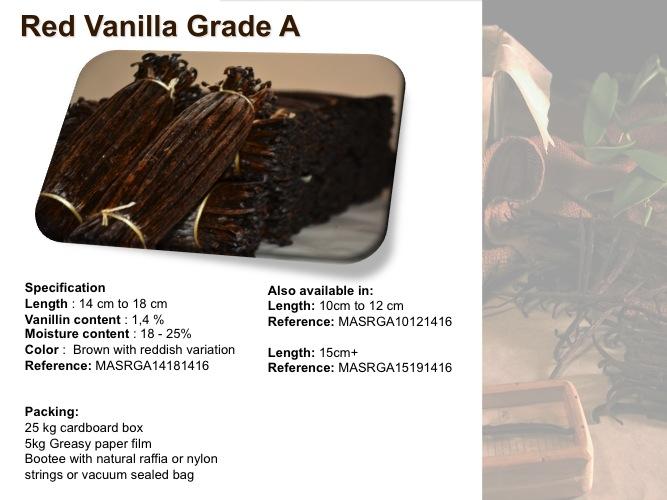 Madagascar Red TK Vanilla pods