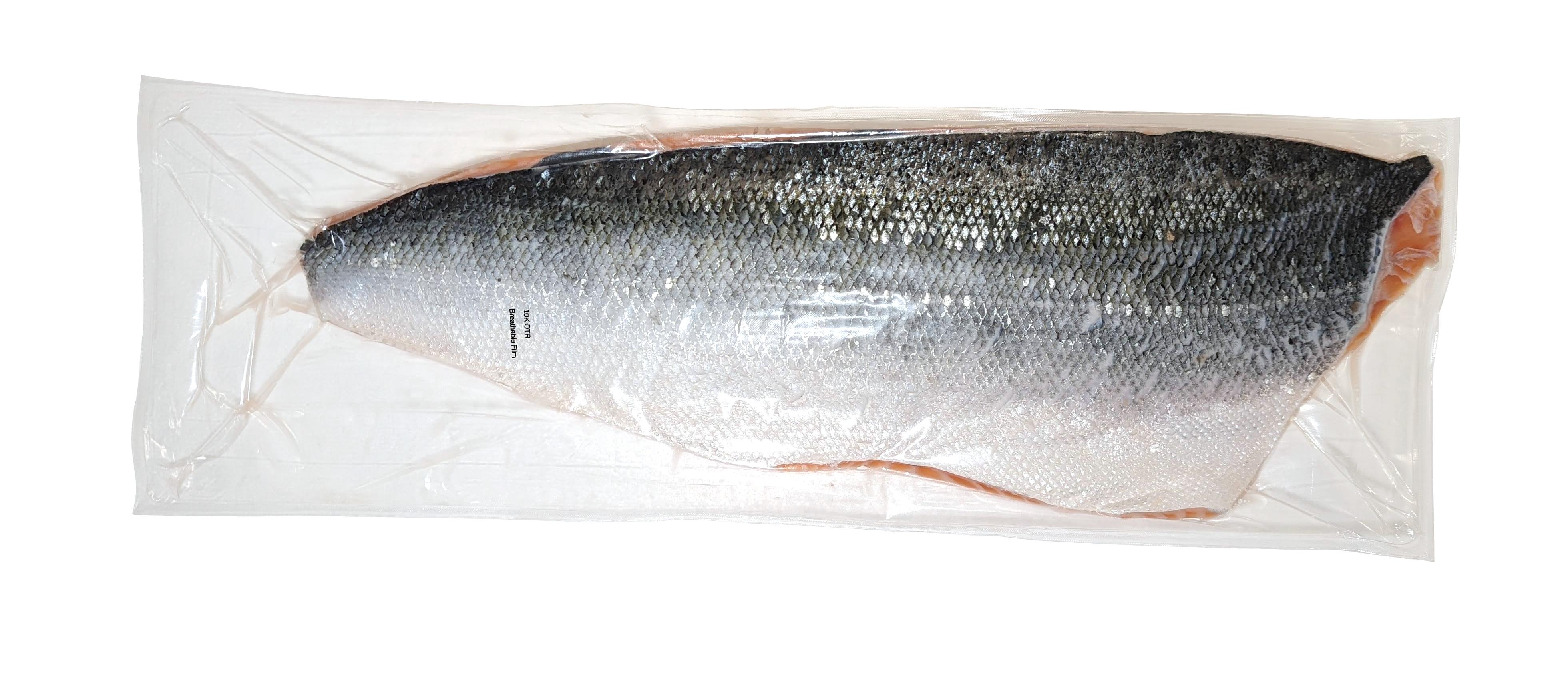 Vacuum packed Norwegian salmon fillet