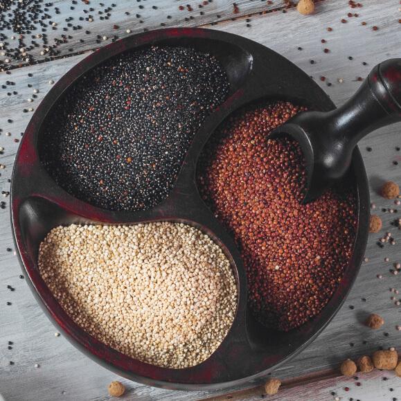 White-Red-Black-Tricolor Quinoa