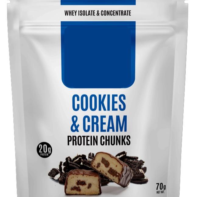 Healthy Cookies & Cream Chunks Protein Bites