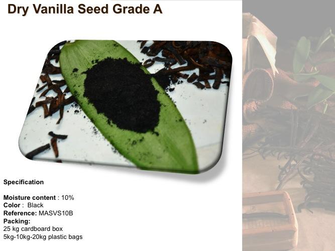 Madagascar vanilla seeds
