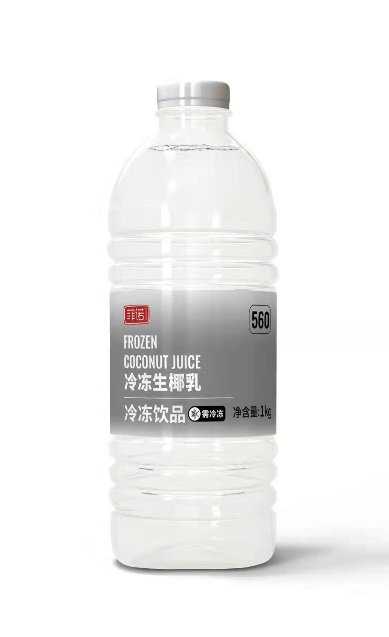 FreeNow Coconut Juice in bottle frozen