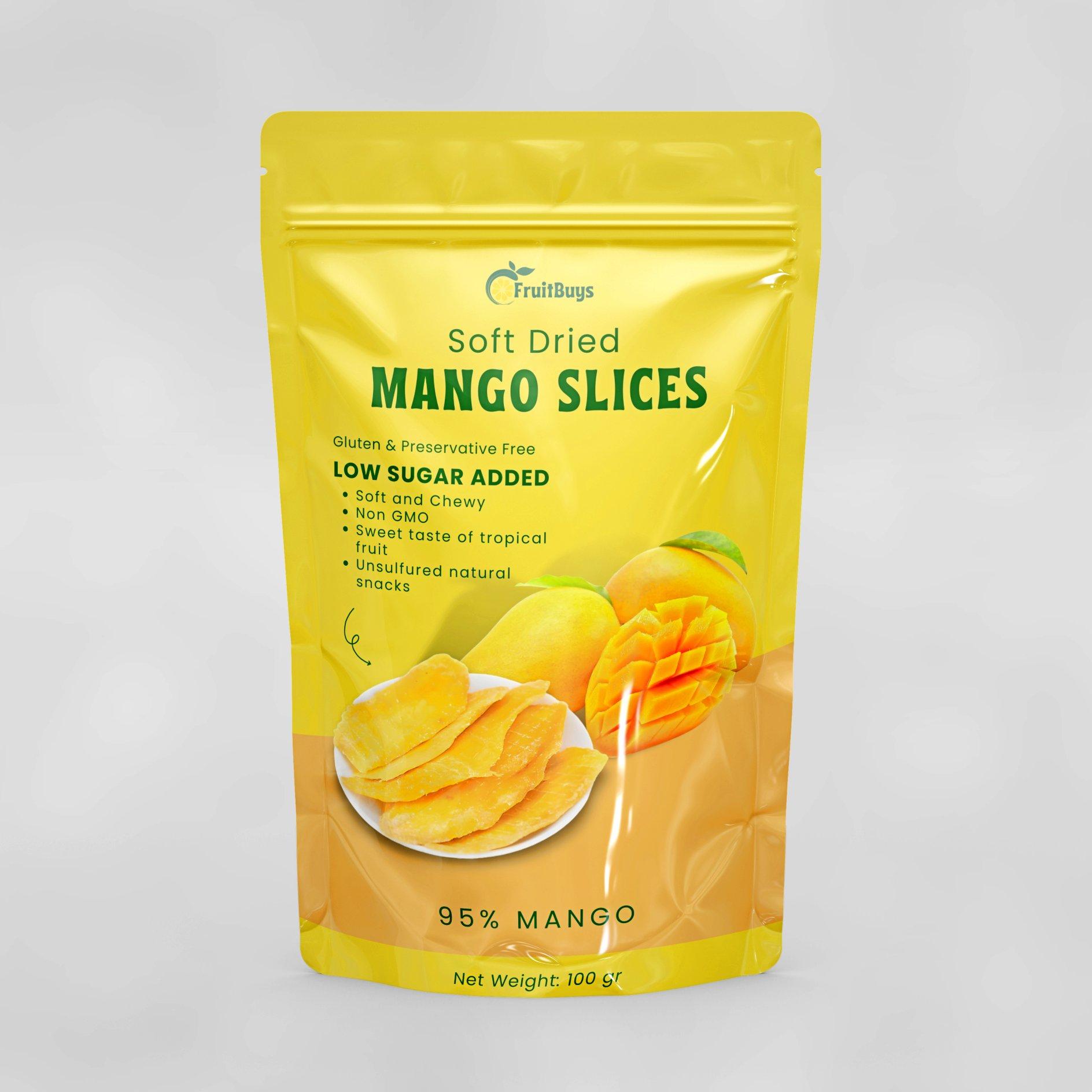 Dried Mango No Sugar Added - FruitBuys Vietnam +84-919739589