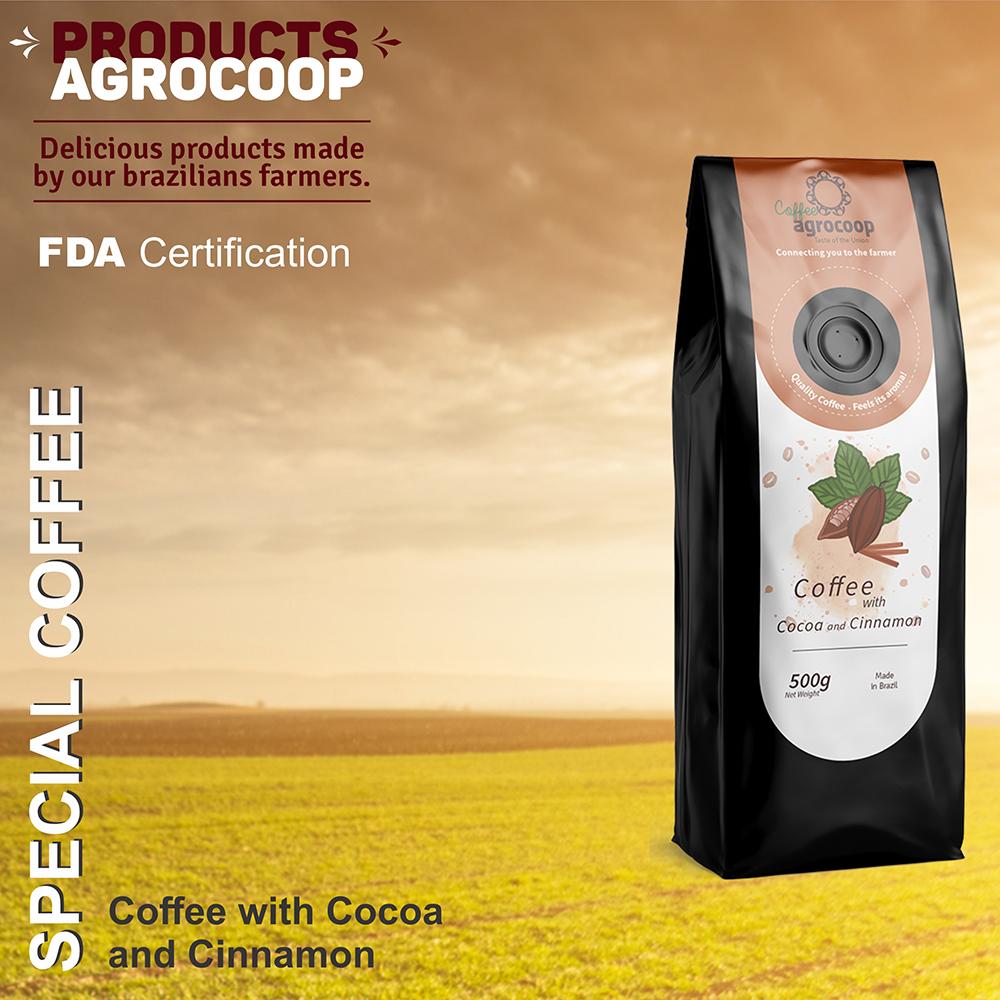 Coffee with Cocoa and Cinnamon