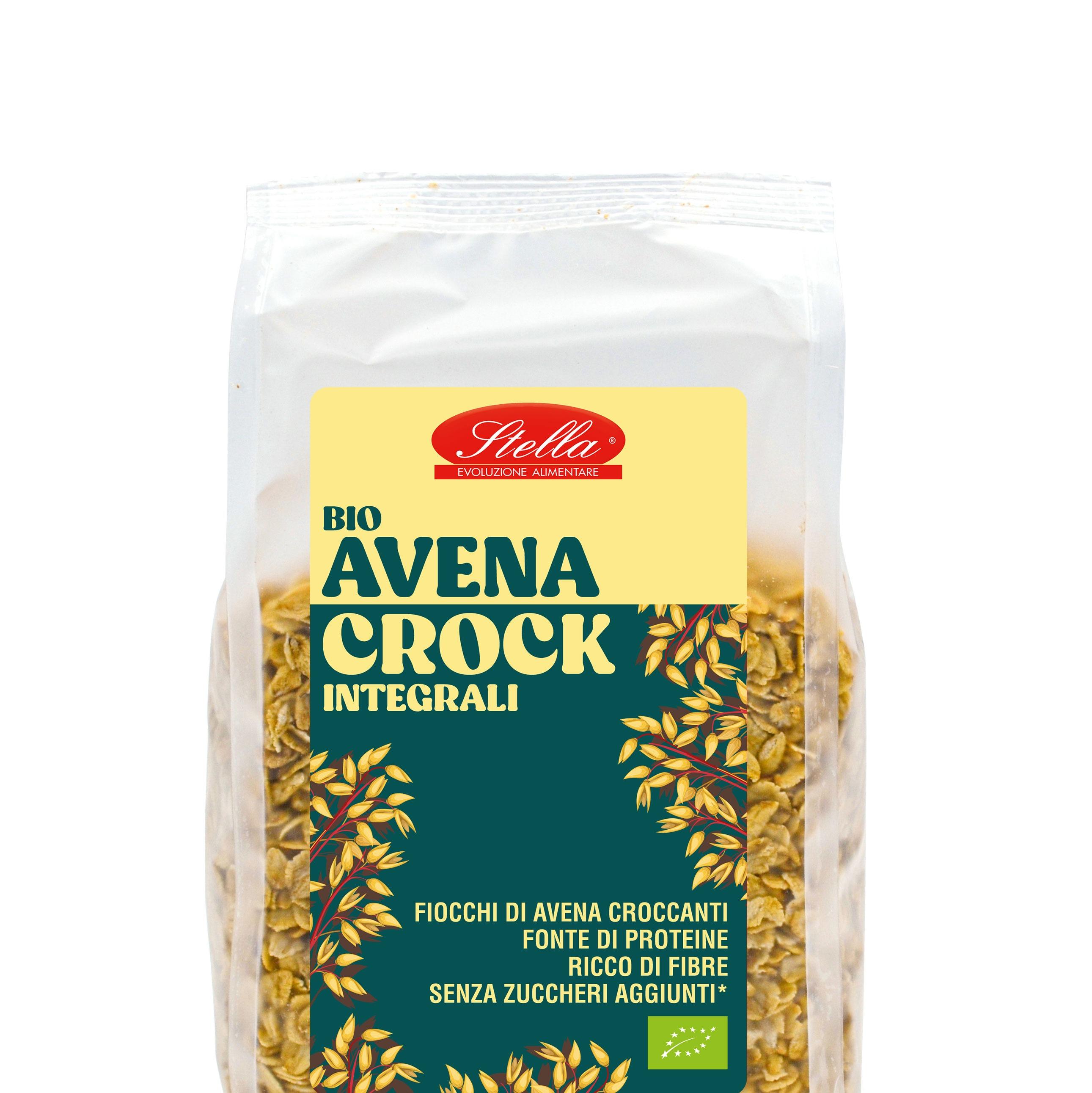 Avena Crock Wholegrain Bio - Oat Toasted Flakes