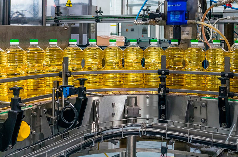 Sunflower oil is refined