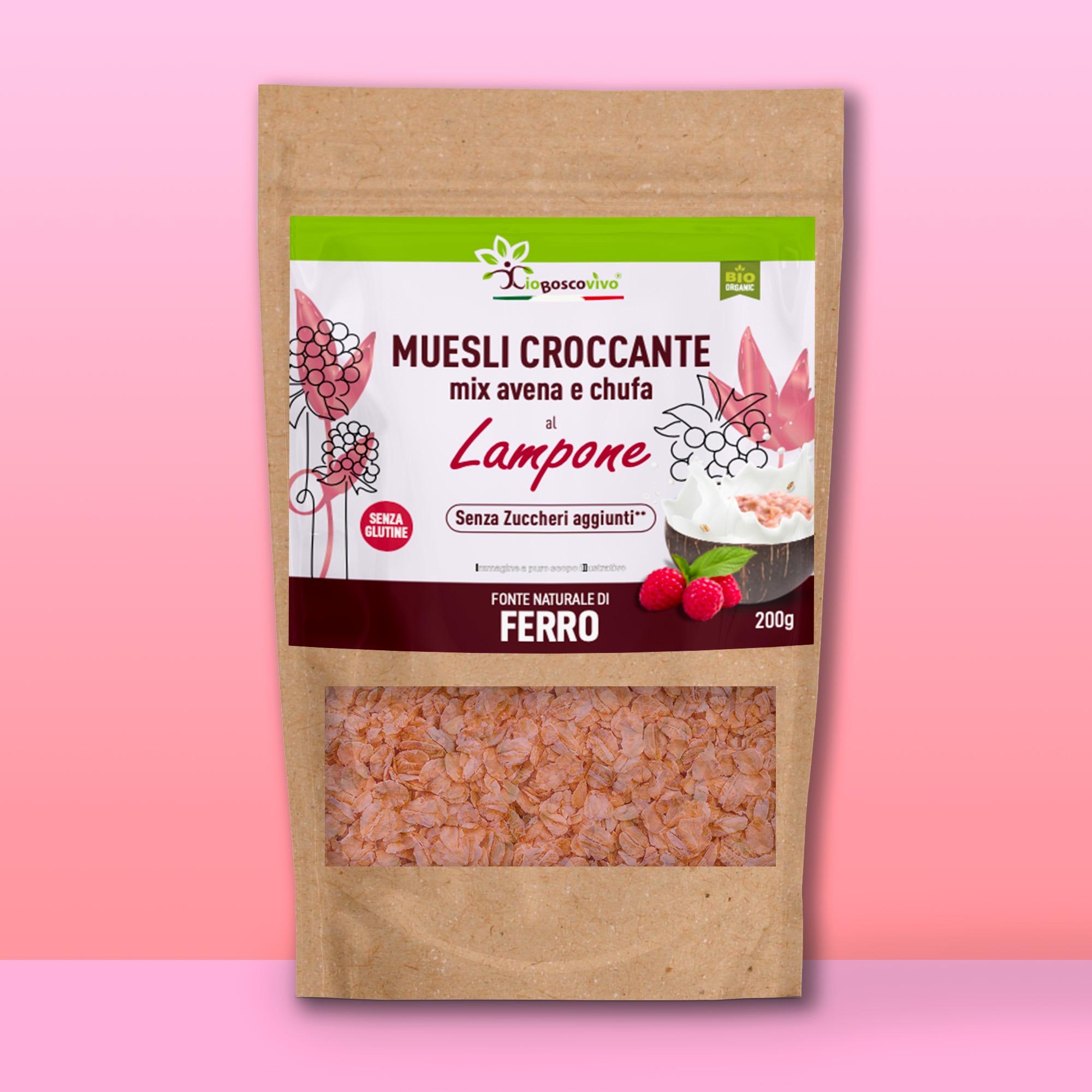 Organic Muesli mix Oat & Tigernut Raspberry