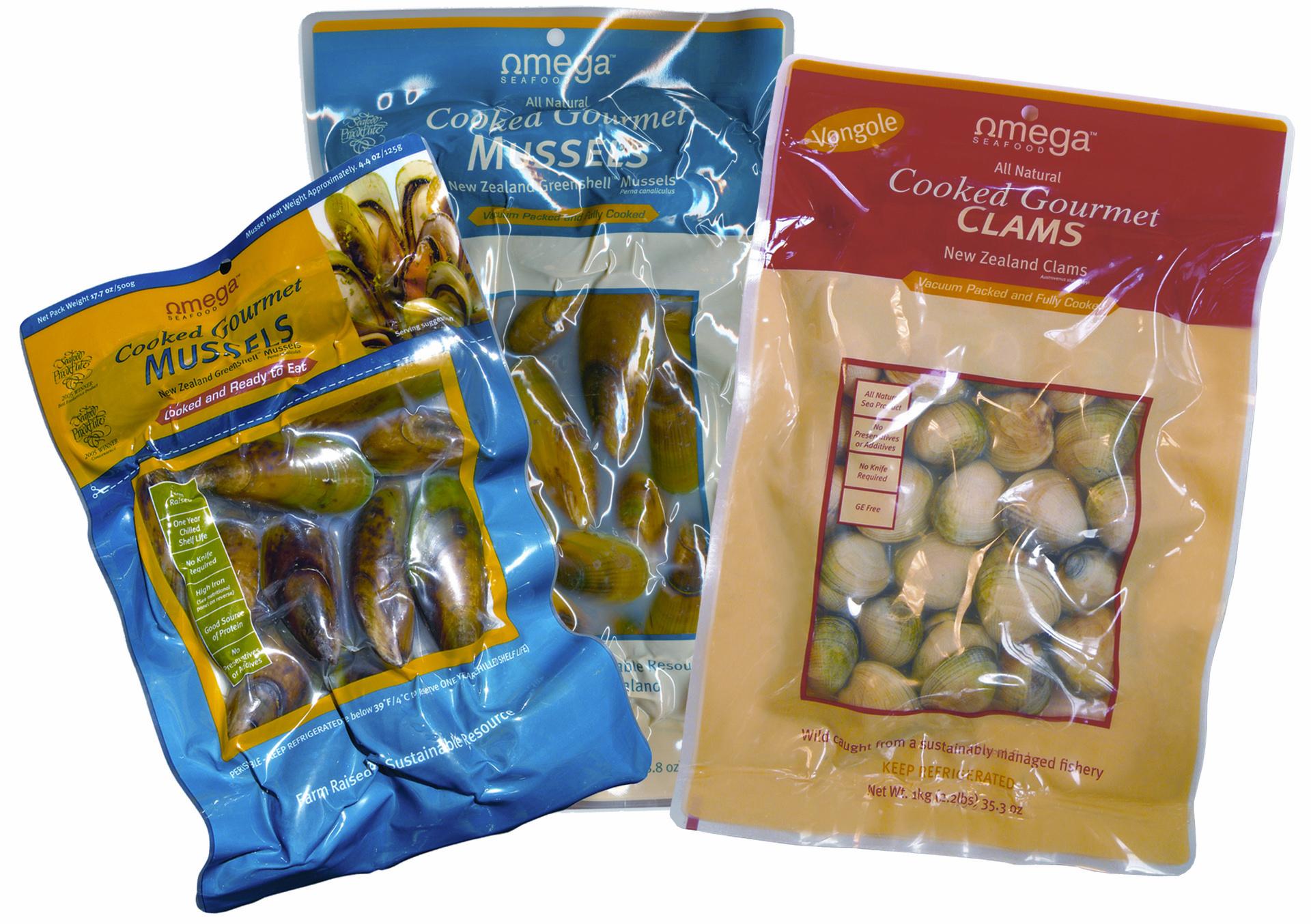 Omega 1kg Mussels - Vacuum packed & Gourmet Cooked