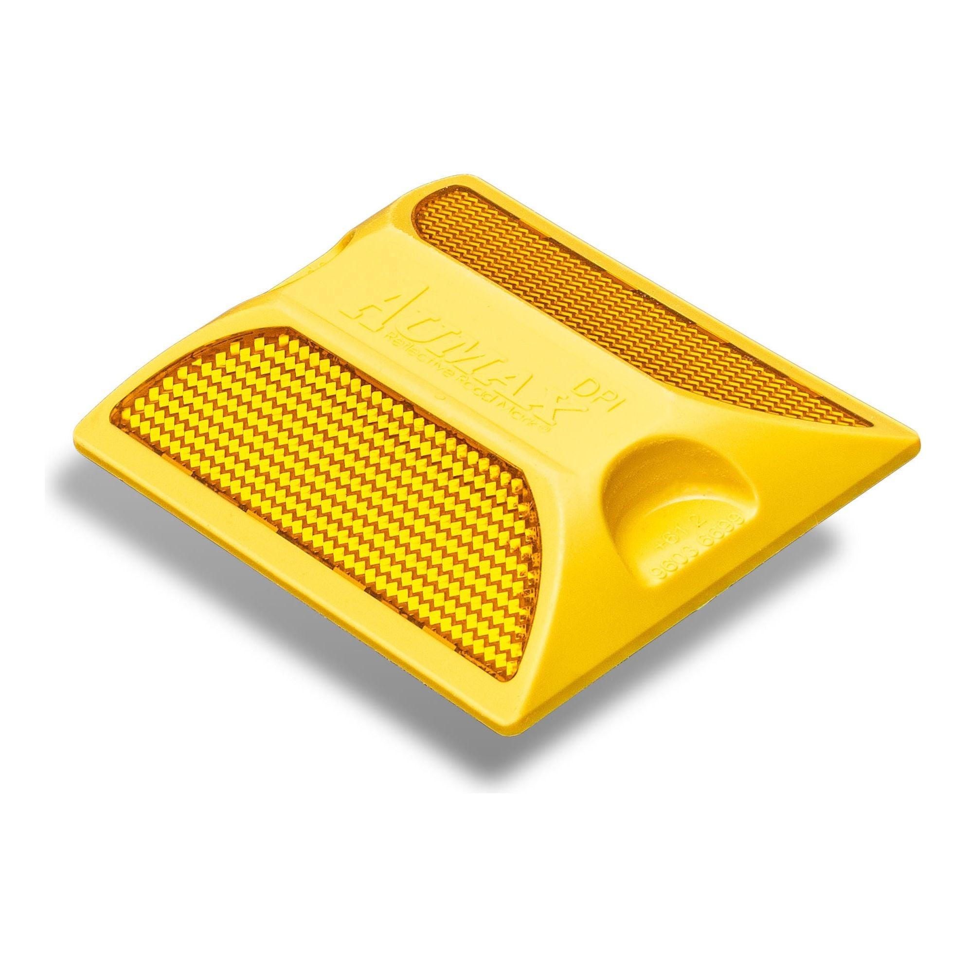 Double Red Yellow Plastic Cat Eye Road Stud Reflective Markers Raised Pavement Marker Road Reflector ABS Traffic Safety